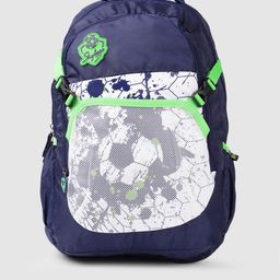 Skybags Unisex Geometric Print Brand Logo Applique Backpack With Compression Straps-27