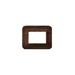 Anchor Roma Urban Hue 8 Module Horizontal Dark Walnut Polycarbonate Cover Plate with Base Frame, 66808DW-27