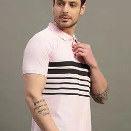 TIMBER HITCH Men Printed Polo Collar T-shirt-picture-13