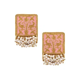 Stefan Gold-Plated Contemporary Kundan Studs-picture-42