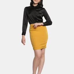 PowerSutra Pencil Above Knee Length Skirts-picture-37