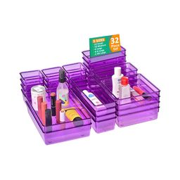 Aura Pink Set of 6 Regular Makeup Organiser Organisers-14