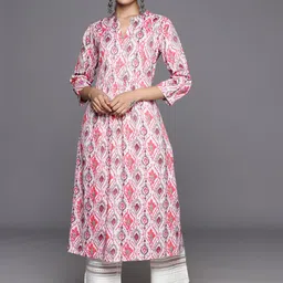 KSUT Geometric Printed Mandarin Collar Straight Kurta-image-80