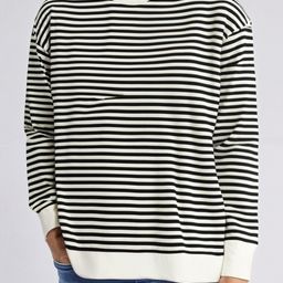 MACK JONNEY Men Striped Monochrome Raw Edge T-shirt-image-50
