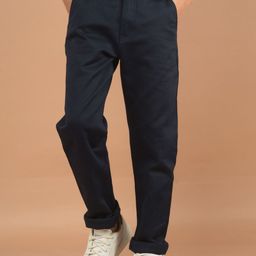 Crimsoune Club Boys Smart Slim Fit Cotton Chinos Trousers-image-66
