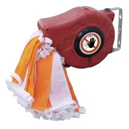 RS PRO Orange, White Steel Retractable Barrier, 15m, White/Orange Tape Model No 1745928-image-36