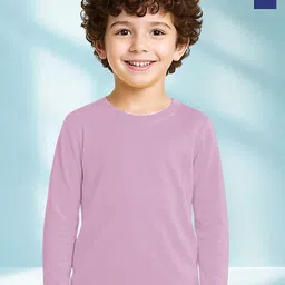 Friskers Kids Pack of 2-Boys Solid Round Neck Pure Cotton T-shirts-picture-0