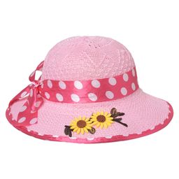 Kid-O-World Sunflower Applique Detailed Cap - Light Pink-picture-13