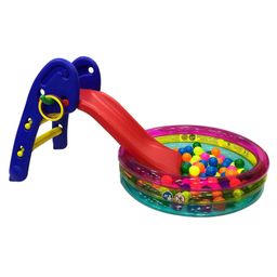 Hop N Play Baby's Ball Pool with Slide Activity Play Junction with 25 Balls for Play Area - Multicolor, 6 Months to 3 Years Old-15