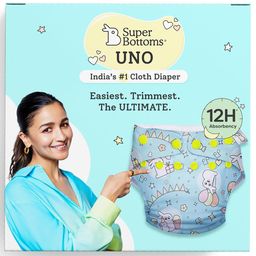 SuperBottoms UNO Freesize Cloth Diaper | Cloth diaper for babies 3M to 3Y-11