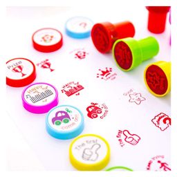 Azhari Stamps Art Motivation 10 Pcs Design Art Craft DIY Reward Art Teachers Students Set Color & Design May Vary-25