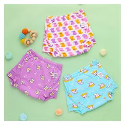SuperBottoms Padded Potty Training Pants for Mess-Free Diaper-Free Time Pack of 3 - Multicolor-10