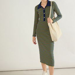 SASSAFRAS Women Solid Print Bodycon Midi Dress-picture-23