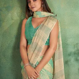 all about you Striped Printed Saree-34