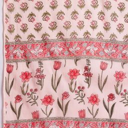 Anouk Floral Printed Pure Cotton Kurta with Trousers & With Dupatta image 2