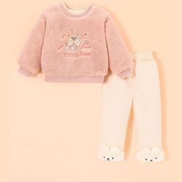 Hopscotch Girls Printed Sweatshirt & Trousers-picture-41