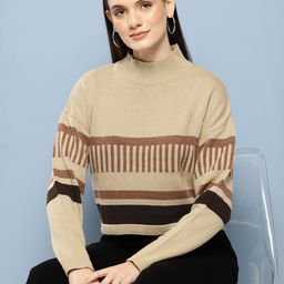 Chemistry Striped Acrylic Pullover Sweaters-image-50