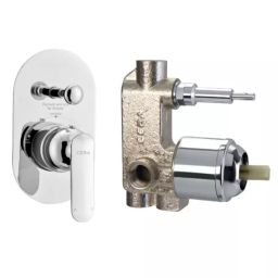 CERA Brooklyn Single Lever 5 Way Concealed Diverter, F1018711 + F4020101 (Set of 2 Pcs)-15