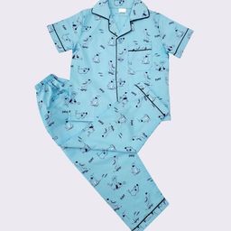 Freesia Array Unisex Kids Printed Night suit-image-96