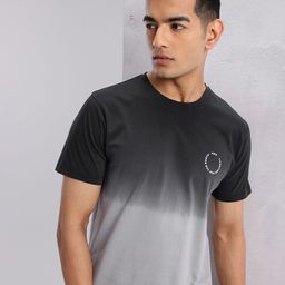 HRX by Hrithik Roshan Ombre Dyed Pure Cotton Lifestyle T-shirt-image-55