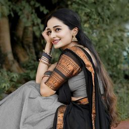 MANMOHITSAREE Zari Work Semi-Stitched Lehenga & Unstitched Blouse With Dupatta image 4