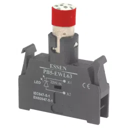 Essen Deinki PB5-EWL6 Series 220 V DC Red LED Holder with LED-24