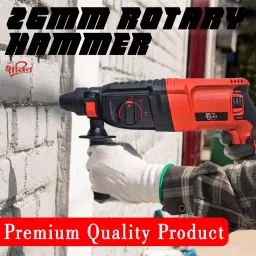 HPD Shakti 800 W 3 Mode Function Rotary Hammer with 3 Drill Bits and 2 Chisels, HPD-26 image 4