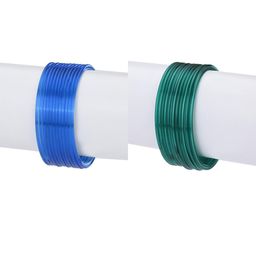 1ST TIME Set Of 24 Blue Alloy Bangles-picture-9