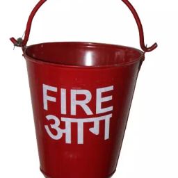 Generic Red Galvanized-Iron Safety Fire Bucket, Pack of 8-picture-13