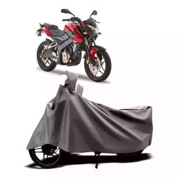 Auto Pearl Two Wheeler Cover with Bag for Bajaj Pulsar 180NS, Silver-image-41