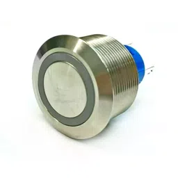 RS PRO Illuminated Push Button Switch Momentary 25.2 mm SPDT Green LED 250 V AC, 1759272-2
