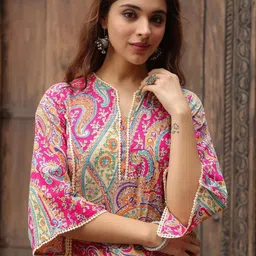 KBZ Women Paisley Printed Festive Straight Kurta-picture-45
