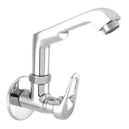 Jabra Sink Cock (H) Dezo Series Brass Chrome Finish Wall Mount Silver-image-39