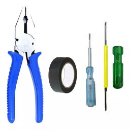 FADMAN Tape, Tester, Screwdriver, Lineman Plier 4 pcs Combo Kit-7