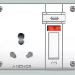 ANCHOR Neo Capton 5-In-1 (4 Fixing Holes) Socket With Switch 38590-28