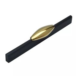 Decorio Wardrobe Handle 160 mm Z Black / PVD Gold, WDC-1173-image-45