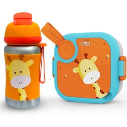 Rabitat Playdate Squad Combo Lunchmate Mini and Steel Play Bottle Little Boss - 500 ml and 350 ml-image-17