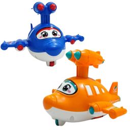 PLUSPOINT Toy Poli Helicopter and Plane Boys and Girls 2 Pieces Pressure Powered Press and go Toys Crawling Kids Toddler Helicopter and Plane Toy- Multi Color-25