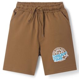 Taeko Single Jersey Knit Shorts With Dream Time Print - Tan-picture-24