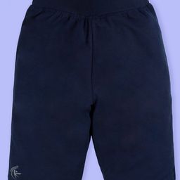 Kiddopanti Cotton Knitted Solid Cycling Shorts - Navy-image-48