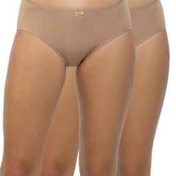 Pack of 3 Brazilian Bikini Cotton Spandex Solid Low Rise Women Panty Antimicrobial-image-55