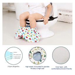 VParents Padded Underwear for Babies and Toddlers with 3 Layers of Cotton Padding Potty Training  Pull Up & Diaper-Free Time Pack of 4 (2 - 3 YEARS) ( Print may vary) image 3