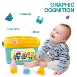 Vellique Shape Sorter Baby and Toddler Toy ABC and Shape Pieces Sorting Shape Game Developmental Toy for Children  - Multicolour image 4