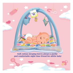 Toddylon Baby Bedding Set New Born Mattress with Net & Sleeping Bag - Blue image 4