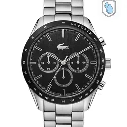 Lacoste Men Black Chronograph Analogue Watch 2011079-18