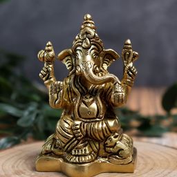 The Spiritual Living Gold-Toned Religious Idol Showpiece-image-47