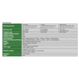 Insize Vibration Meter <80 mA/ 5 V, 0022-VM20 image 3
