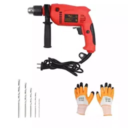 Hillgrove HGCM074 700W 2800rpm 13mm Drill Machine with Gloves & 5 Pcs Drill Bit Set-7