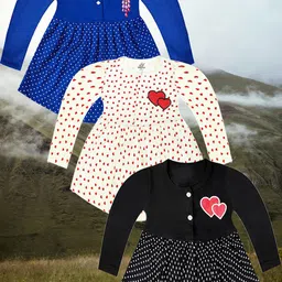 KidzzCart Polka Dot Print Fit & Flare Dress-picture-4