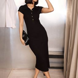 SASSAFRAS Bodycon Midi Dress-image-67